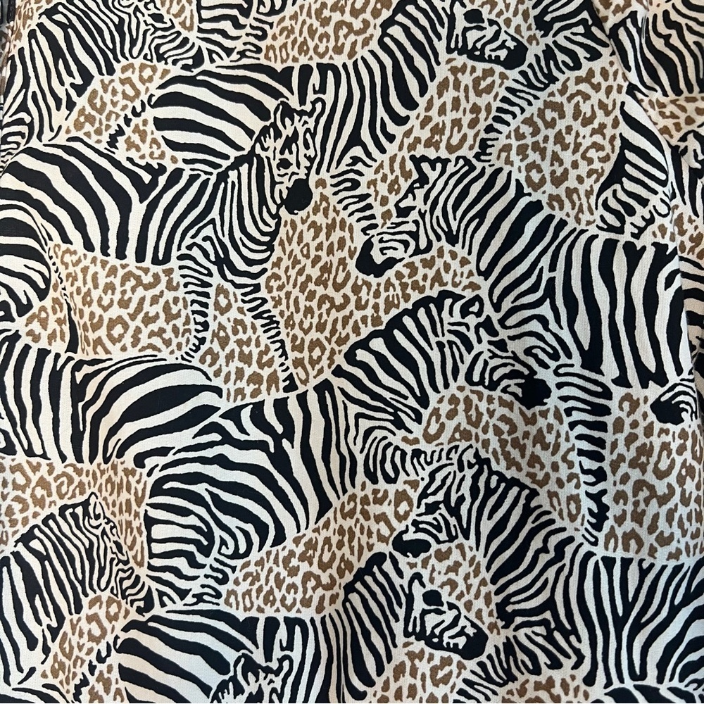 J. Crew Black and White Zebra Cheetah Print Long Sleeve Dress - Picture 5 of 13